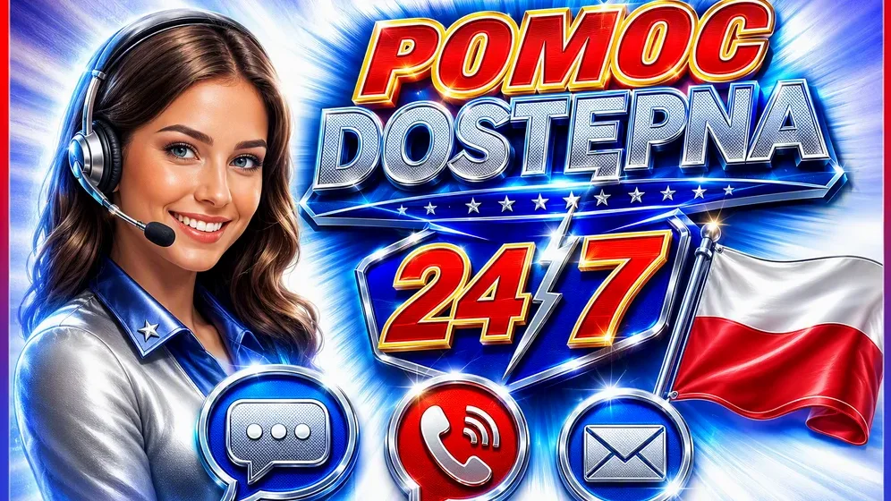 agent czatu na żywo z ikoną wiadomości, flaga Polski
